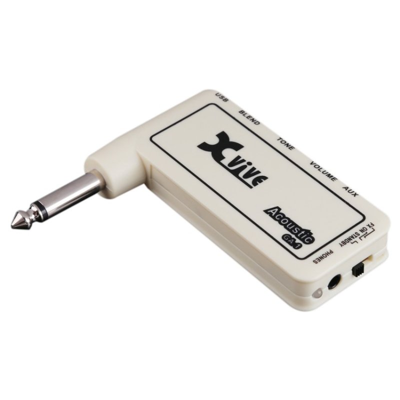 MEGA GA-1 Acoustic Electric Guitar Plug Mini Headphone Amp Rechargeable Effect - intl