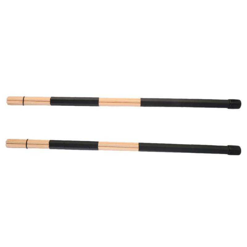 OH 1 Pair High Quality WoodenHot Rods Rute Jazz Drum Sticks Drumsticks 40cm - intl