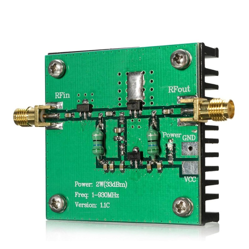 RF Broadband 1-930MHz 2W Power Amplifier Module For Radio Transmission FM HF VHF