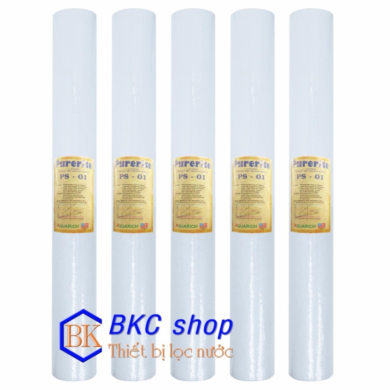 Bộ 05 lõi lọc nước số 1 PP 1 micron 20 inch