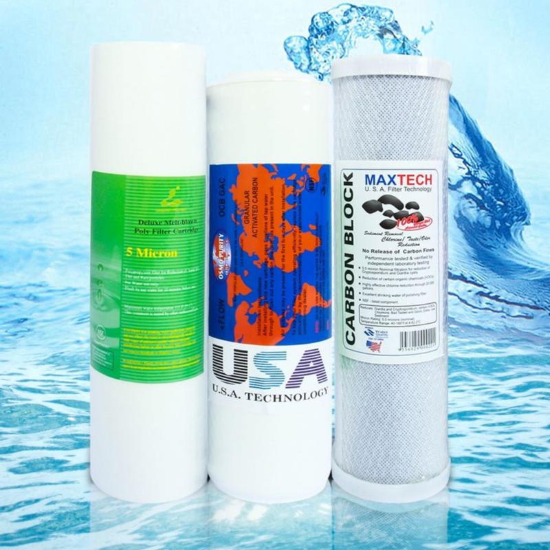 Bộ 3 lõi lọc thô Cao cấp số 1,2,3 cho máy RO - Công nghệ Mỹ