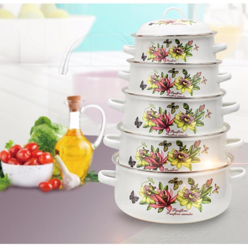 Bộ 5 nồi Tráng Men Ceramic Cao Cấp Zelda
