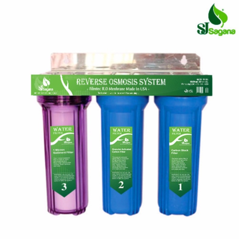 Bộ lọc nước sinh hoạt 3 cấp SJsagana 30C3 (Xanh dương)