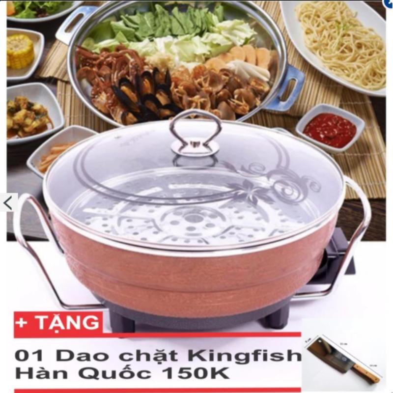 Chảo lẩu điện đa năng Osaka-tặng kèm 01 dao chặt KingFish hàn quốc