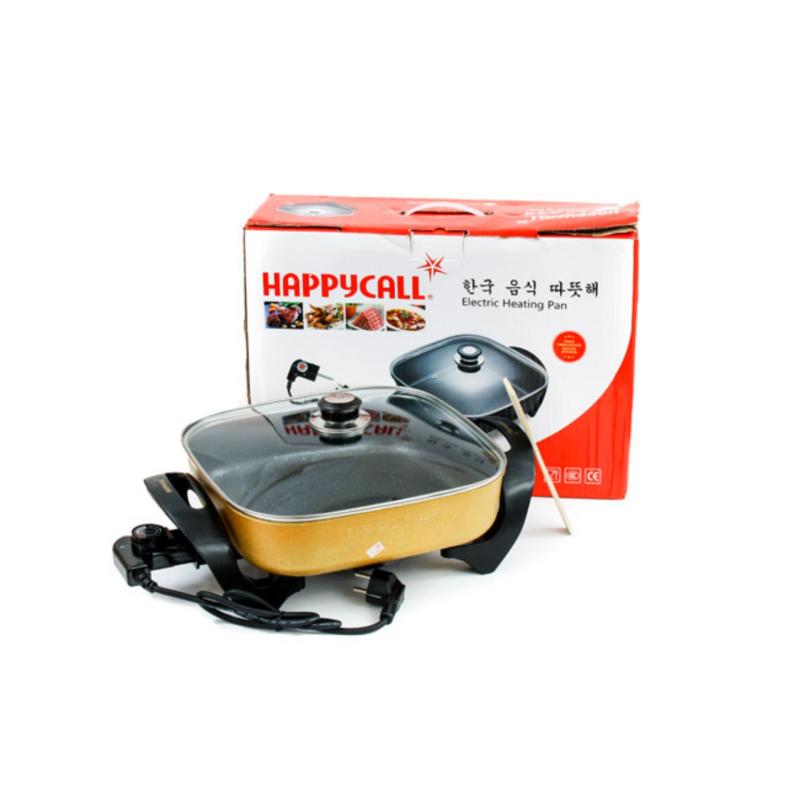 CHẢO LẨU ĐIỆN ĐA NĂNG VÂN ĐÁ HOA CƯƠNG HAPPY CALL ( VÀNG )