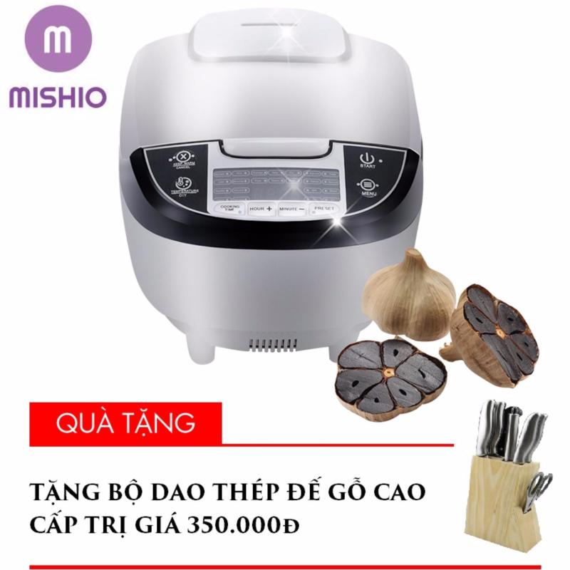 Máy làm tỏi đen nhiệt 4D ceramic Mishio + Tặng bộ dao thép 8 món cán thép