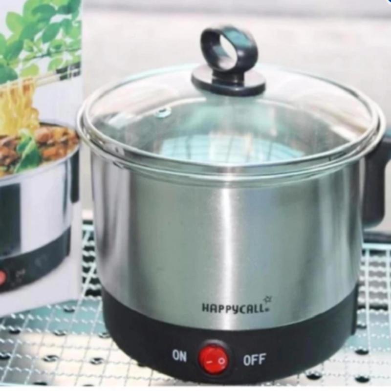 Nồi điện siêu tốc đa năng inox Happy Call 1.5L (Đen Bạc)