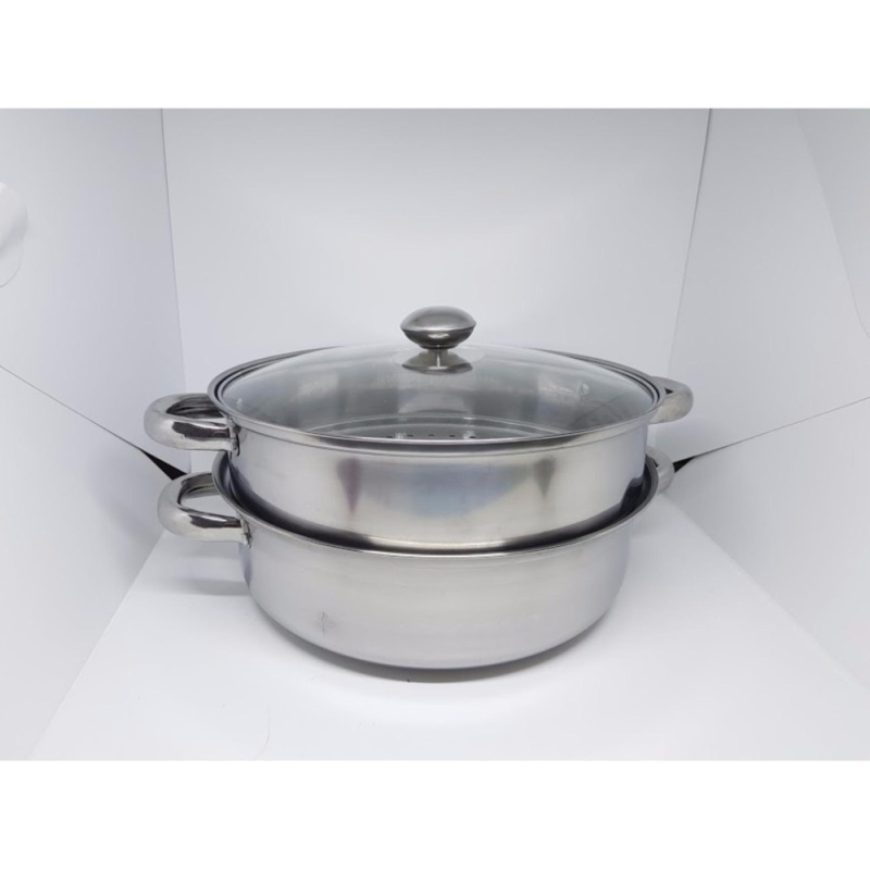 NỒI HẤP INOX 2 TẦNG SIZE 28 CM