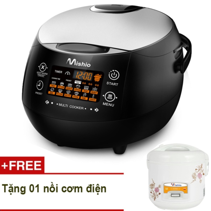 Nồi làm tỏi đen đa năng Mishio MK03 (đen) + Tặng nồi cơm điện