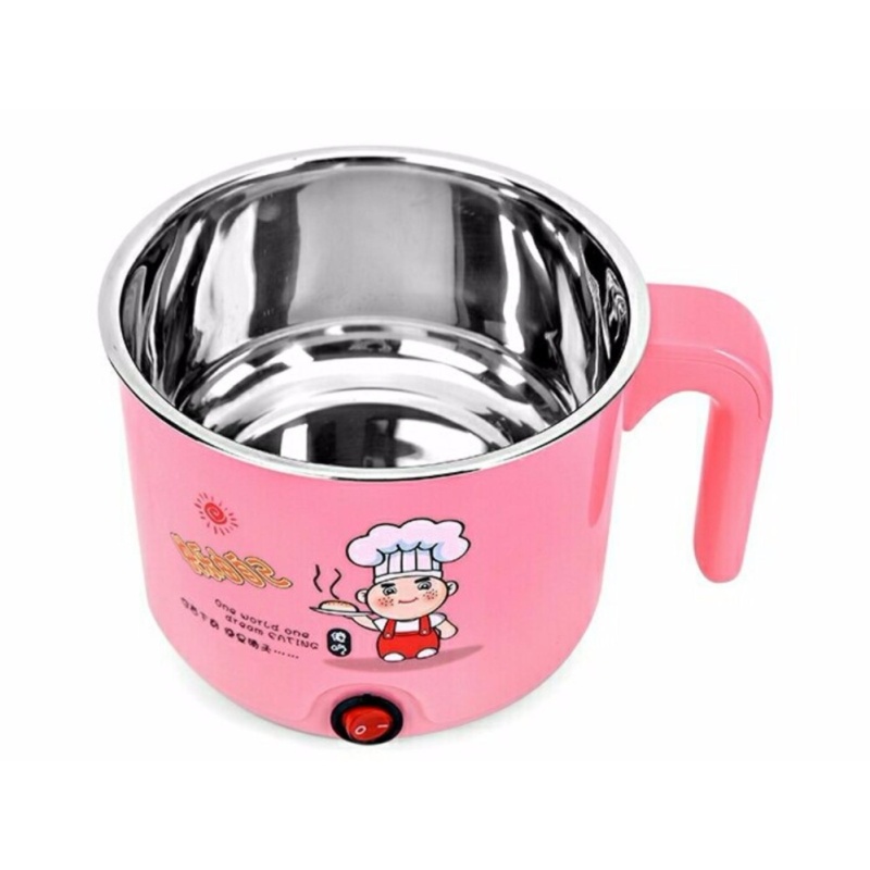 Nồi nấu đa năng siêu tốc 1,8L + Tặng kèm khay luộc trứng (Hồng)