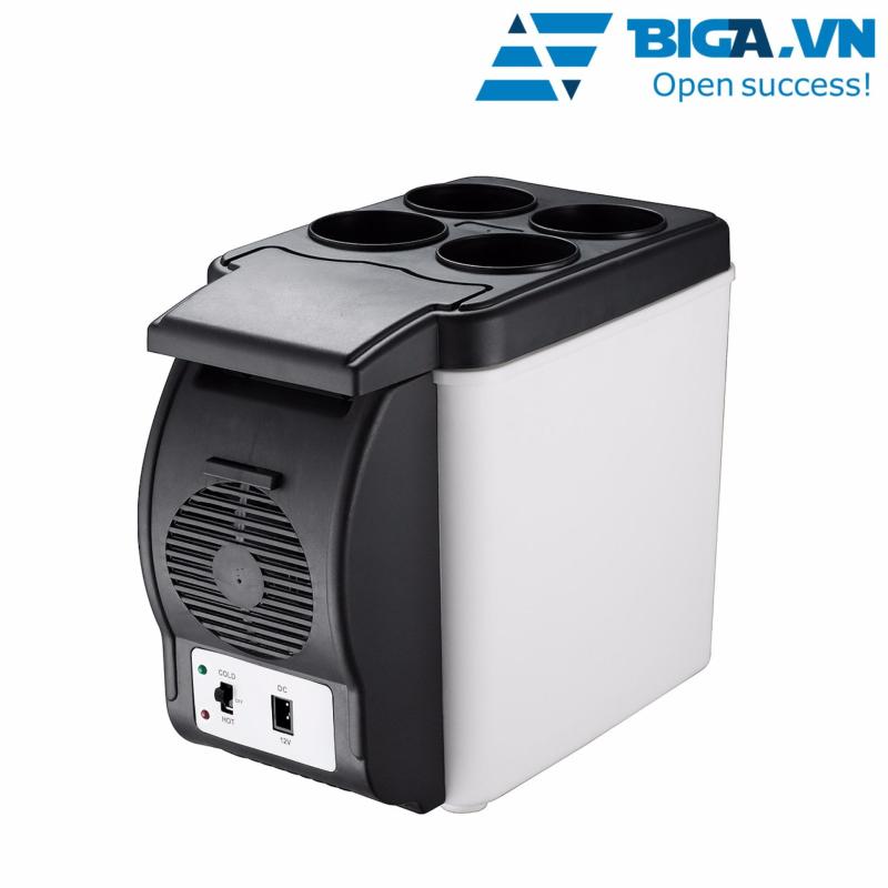 Tủ Lạnh Mini Ô Tô Du Lịch Dã Ngoại 6 Lít (Đen Trắng) US04329