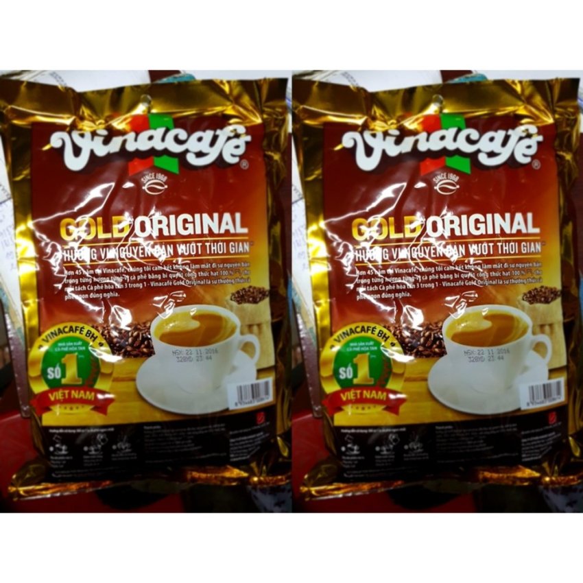 Hình ảnh Combo 2 bịch Cà phê uống liền Vina cafe loại 24 gói