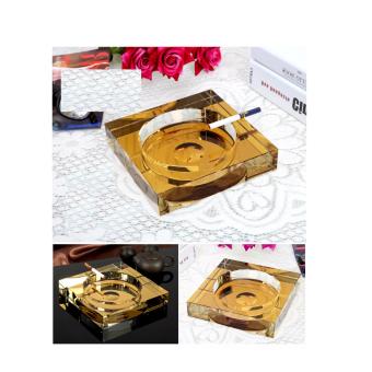 Gạt Tàn Pha Lê Cao Cấp (vàng Sâm Panh) May 2018 - 3 Gạt tàn pha lê cao cấp (vàng sâm panh) - 3