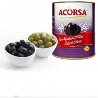 Olives đen không hạt Acorsa Medium Pitted Black Olives 3 Kg  