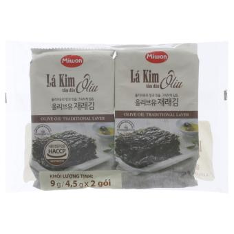 Rong biển ăn liền vị oliu Miwon 9g(4.5g x2 gói) - Bachhoa247  