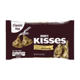 Socola Hershey's Kisses Milk Chocolate With Almonds 340g  