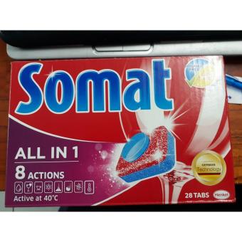Viên rửa Somat Multi 5 dùng cho máy rửa chén 28 viên  