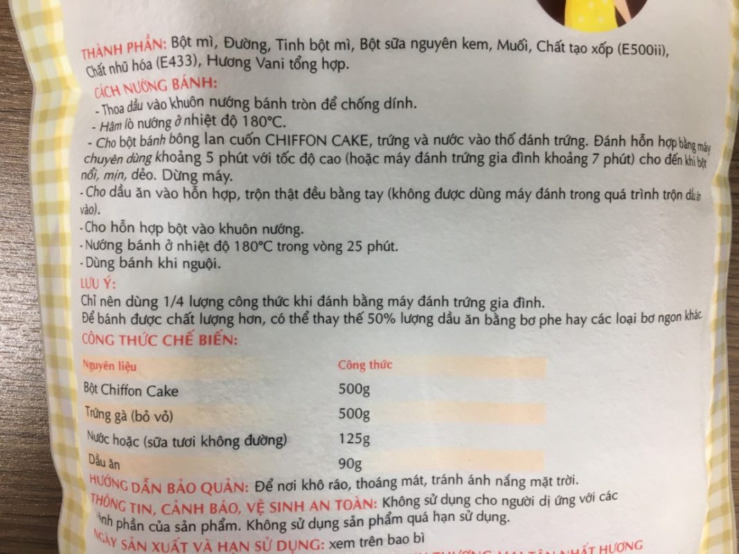 Cong Thuc Cake