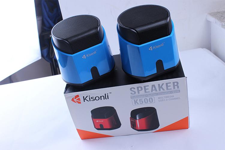 New design Kisonli K500 Mini Computer Multimedia Woofer Laptop Speaker /Sound Box