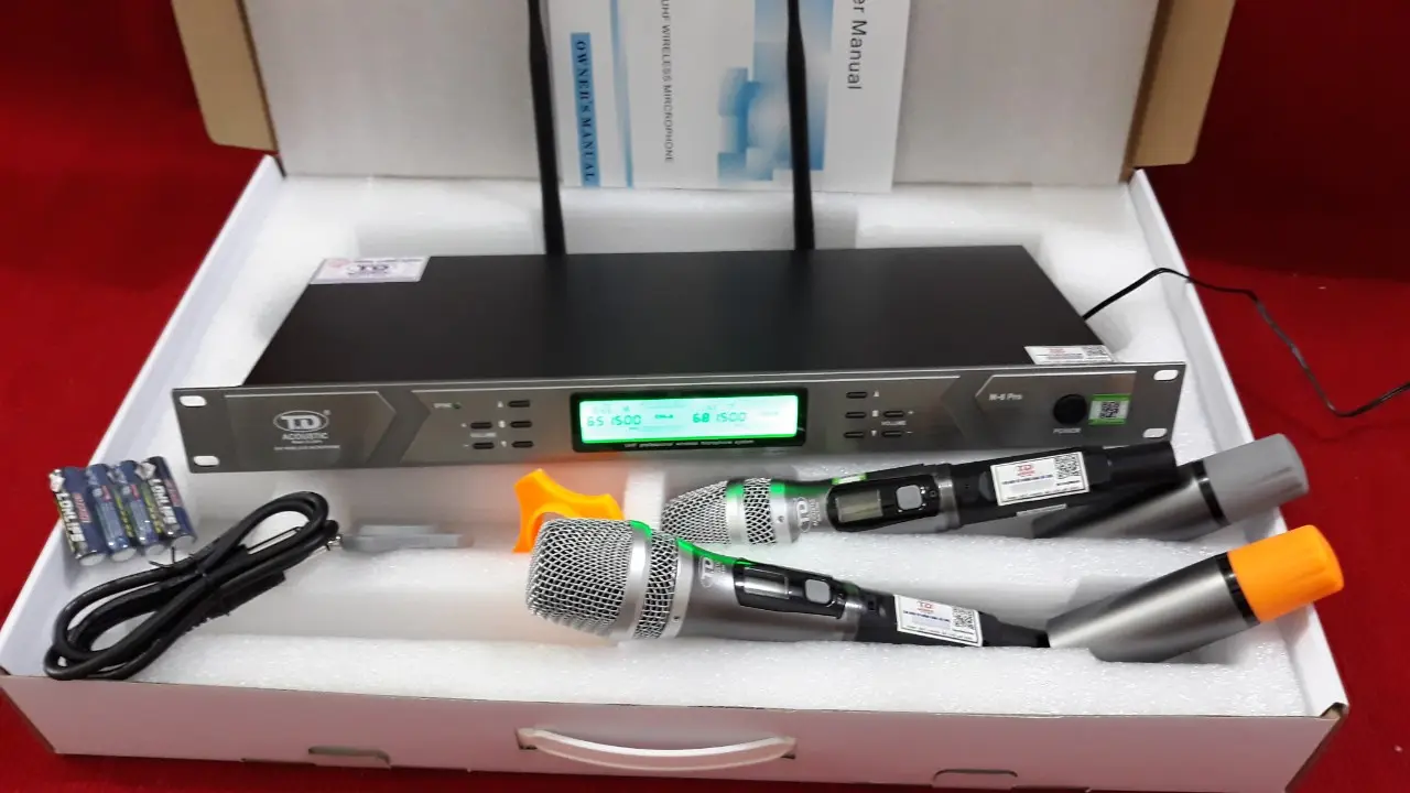 Micro Karaoke Gia Đình Loại Tốt Hát Hay Micro Không Dây TD Acoustic M-8 Pro