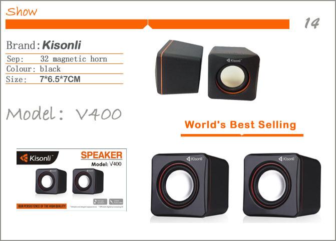 Guangzhou manufacturer Kisonli 20 bookshelf mini neodymium bass q9 speaker with USB