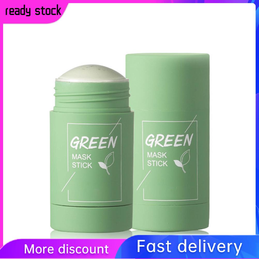 【สินค้าพร้อมสต็อก + ฟรี Shipping】Green Tea Purifying แท่งโคลนน้ำมันหน้ากาก Solid หน้ากากทำความสะอาดลึกมาสก์มอยส์เจอไรเซอร์