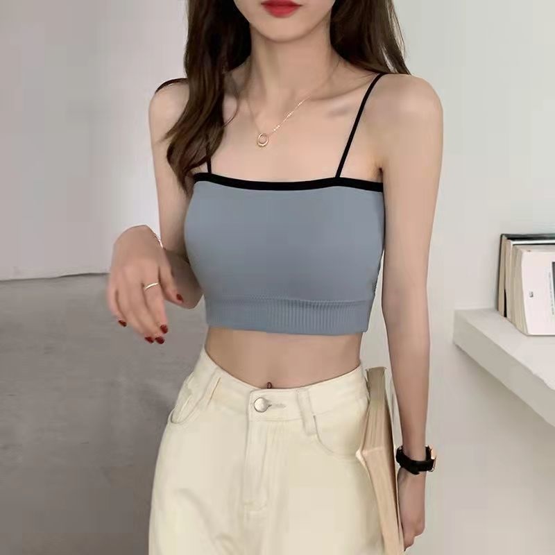 Han edition sports girl underwear female students show chest be small condole belt wrapped chest exposed them proof vest that wipe a bosom to wear outside 8