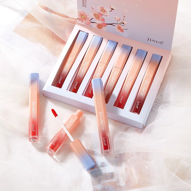 Set 6 cây son kem lì Joy Color Jiaya - SENDANA - Set 6 cây son kem tone màu cực tây và sang chảnh