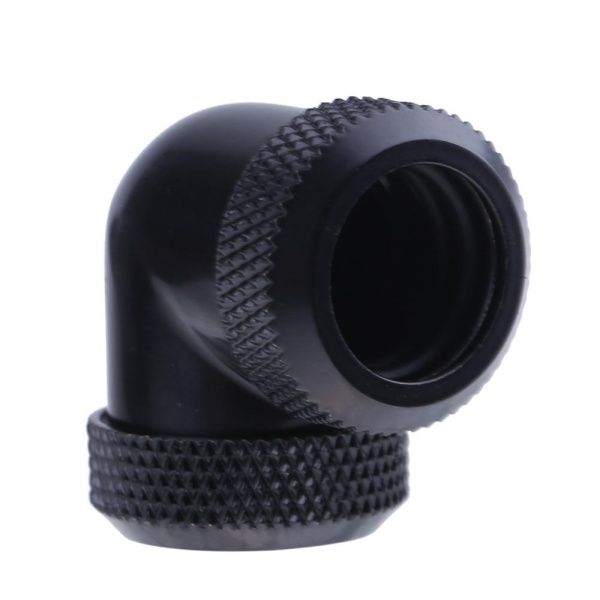 Bảng giá 14mm OD G1/4 Inner Thread 90 Degree Tube Connector for PC Water Cooling(Black) - intl Phong Vũ