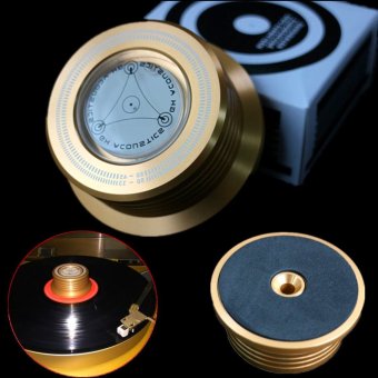 3-in-1 Record Clamp LP Disc Stabilizer Turntable Vibration Balanced Golden - intl  