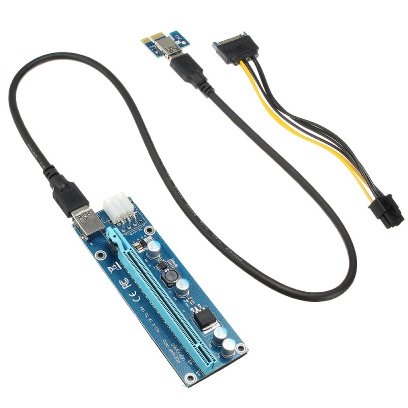 Bảng giá 4Pcs USB 3.0 PCI-E Express 1x To 16x Extender Riser Card Adapter Power Cable Mining - intl Phong Vũ