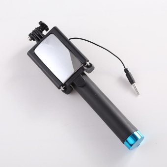Aukey NEW Handheld scalable Selfie Monopod Rearview mirror line phone Black gentleman - intl  