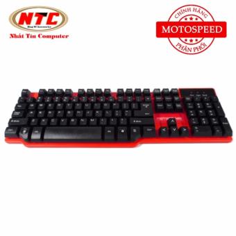 Bàn phím giả cơ chuyên game Motospeed K68 (Đỏ đen) - Hãng phân phối chính thức  