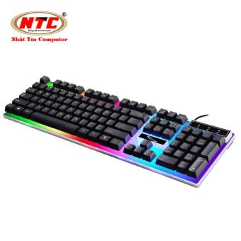 Bàn phím giả cơ dành cho game thủ NTC G21 led đa màu (Đen)  