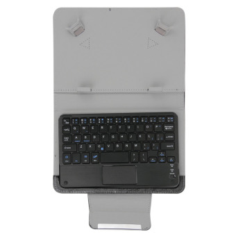 Bao da bàn phím bluetooth 8 inch có bàn rê chuột touchpad (Đen)  