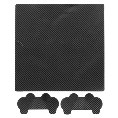 So Sánh Giá Black Carbon Fiber Skin Sticker Protector 1 Console + 2 Controller For PS3 Slim – intl   Freebang