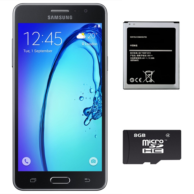 Bộ 1 Samsung Galaxy On7 8 GB (Đen) - Hàng nhập khẩu + 1 Pin dành cho On7 + 1 Thẻ Nhớ 8Gb