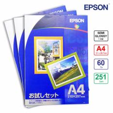 Bộ 3 Hộp Giấy In Ảnh Epson SemiGloss A4 251g 20 Tờ – có tốt không