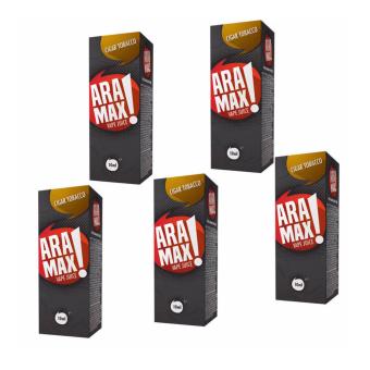 Bộ 5 Tinh dầu thuốc lá Shisha Vape điện tử ARAMAX 10ml Max Cigar(Nâu sậm)