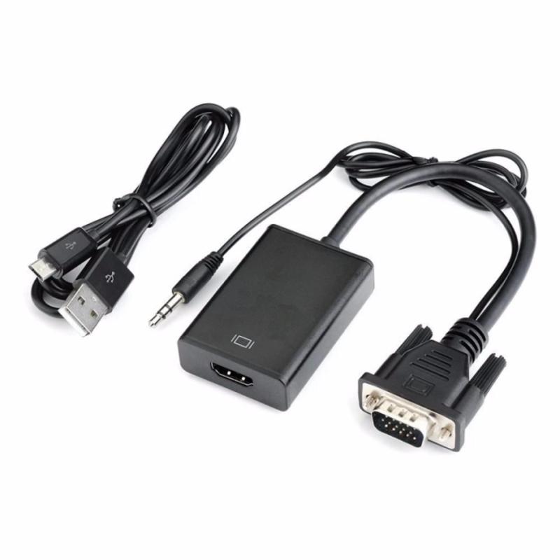 Bảng giá Bộ Cáp chuyển đổi tín hiệu từ VGA sang HDMI có âm thanh kèm theo cáp Micro USB Phong Vũ