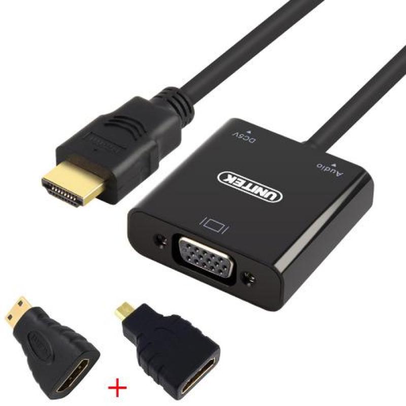 Bảng giá Bộ chuyển HDMI (3 in 1) sang VGA + Audio Unitek Y-6355 Phong Vũ