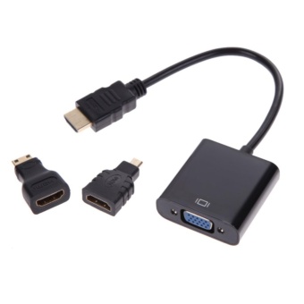 Bộ chuyển Micro HDMI / Mini HDMI / HDMI to VGA Adaptor Converter  