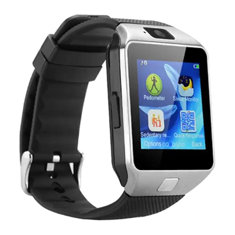 Hình ảnh Bộ đồng hồ thông minh Smart Watch DZ09 (Đen phối bạc) + Thẻ nhớ 8GB