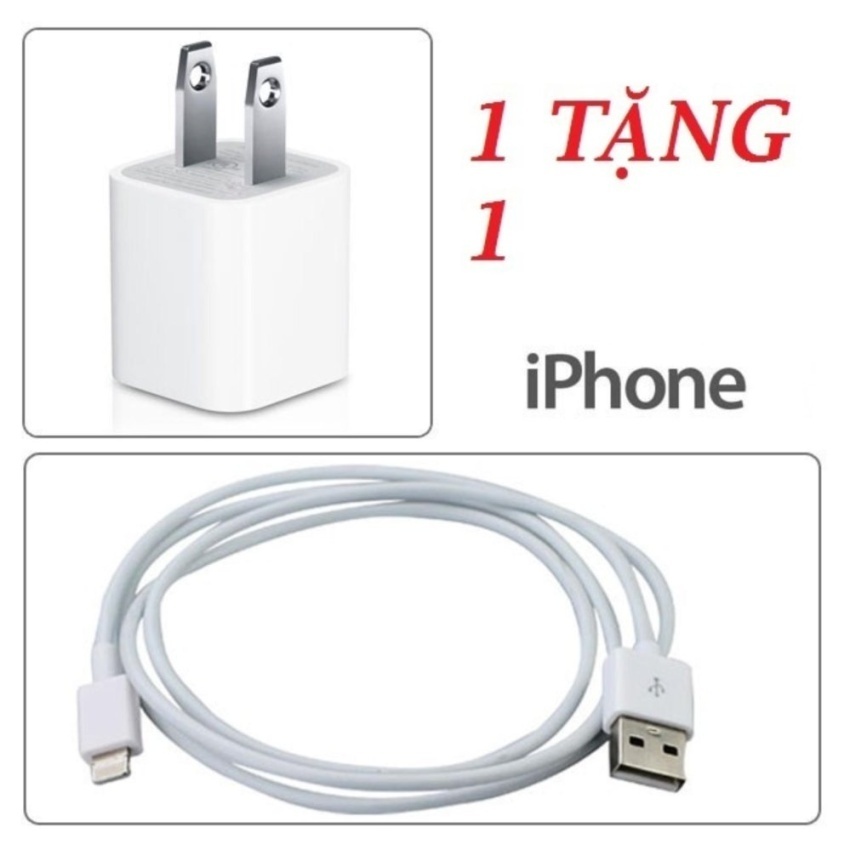 Hình ảnh Bộ Sạc Cốc và cáp sạc Iphone 5 5s 6 (Trắng) - Hàng nhập khẩu (Trắng)