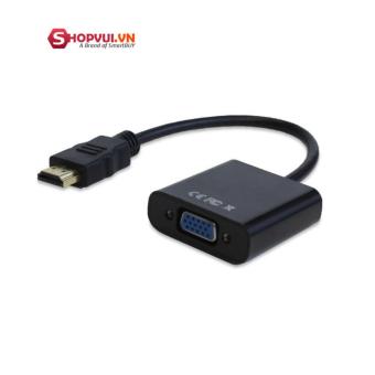 Cáp chuyển đổi HDMI sang VGA, HDMI sang VGA (Đen)  