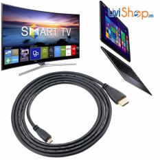 Giá Sốc Cáp chuyển Micro HDMI (đực) sang HDMI tiêu chuẩn ( Standard Male) hỗ trợ Video độ nét cao Full HD 3 mét  