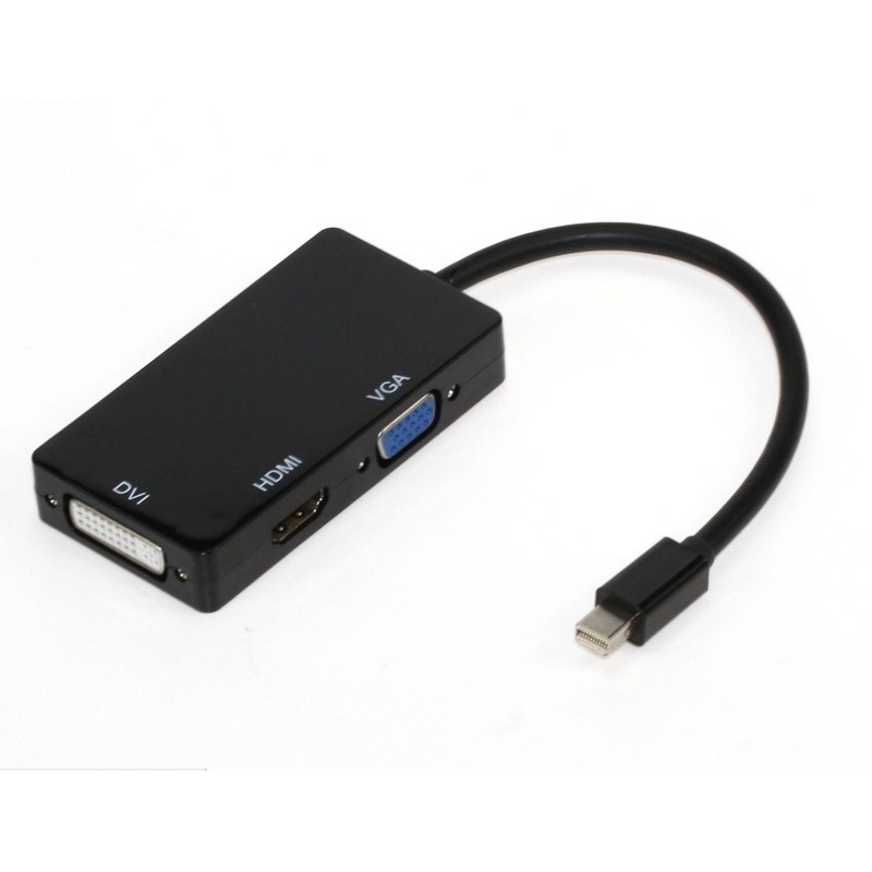 Bảng giá Cáp Chuyển mini Displayport to HDMI VGA DVI adapter (Trắng) Phong Vũ