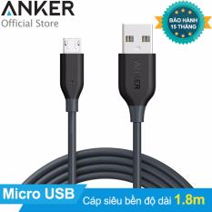 Mua Cáp sạc siêu bền Anker PowerLine Micro USB 1.8m (Xám) – Hãng phân phối chính thức   ở đâu tốt?