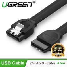 Giá Cáp SATA 3.0 đầu thẳng truyền tốc độ cao 6Gb/s dài 0.5m UGREEN US217 30796 (màu đen)  