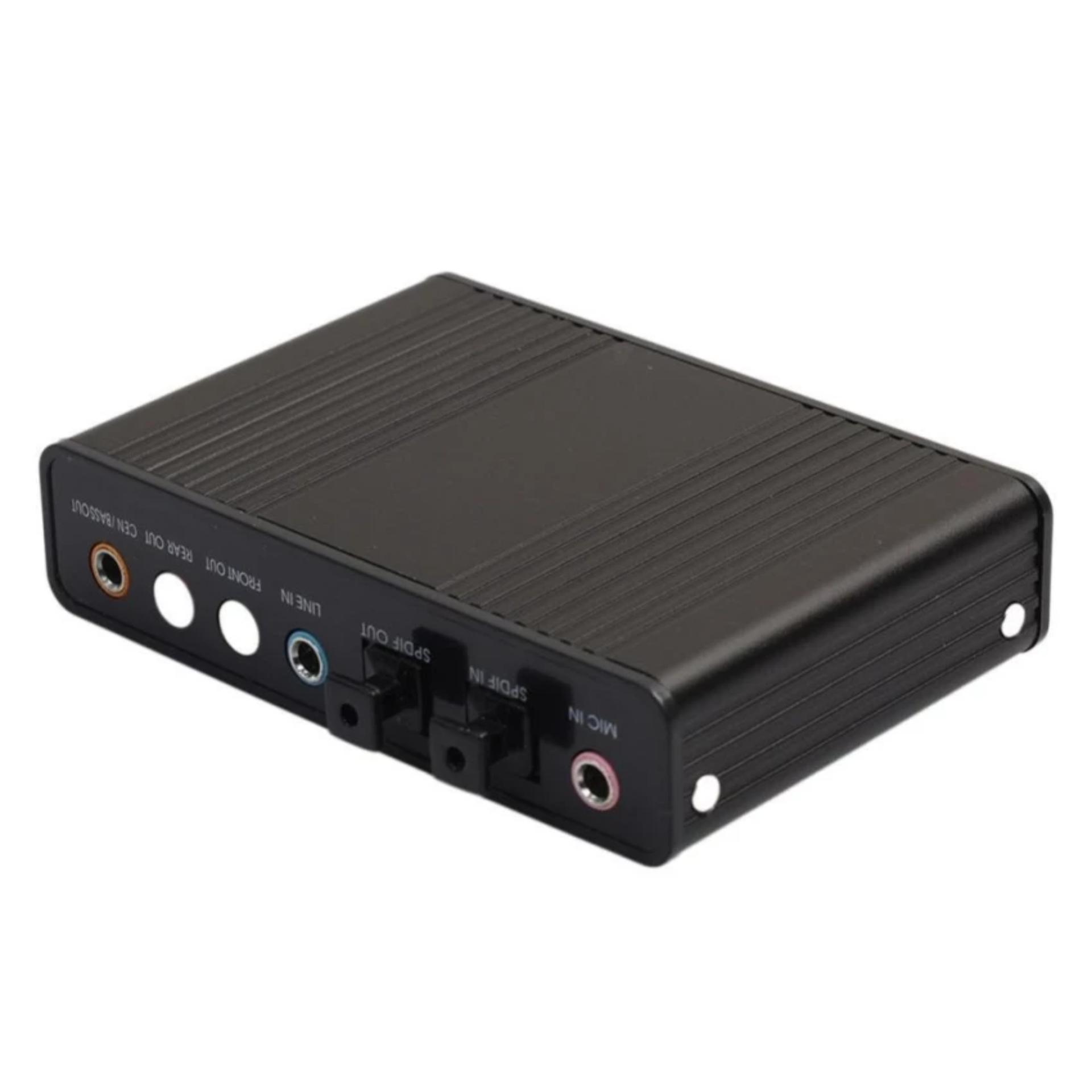 Card âm thanh box 5.1 USB 6CH + Optical audio (Đen)